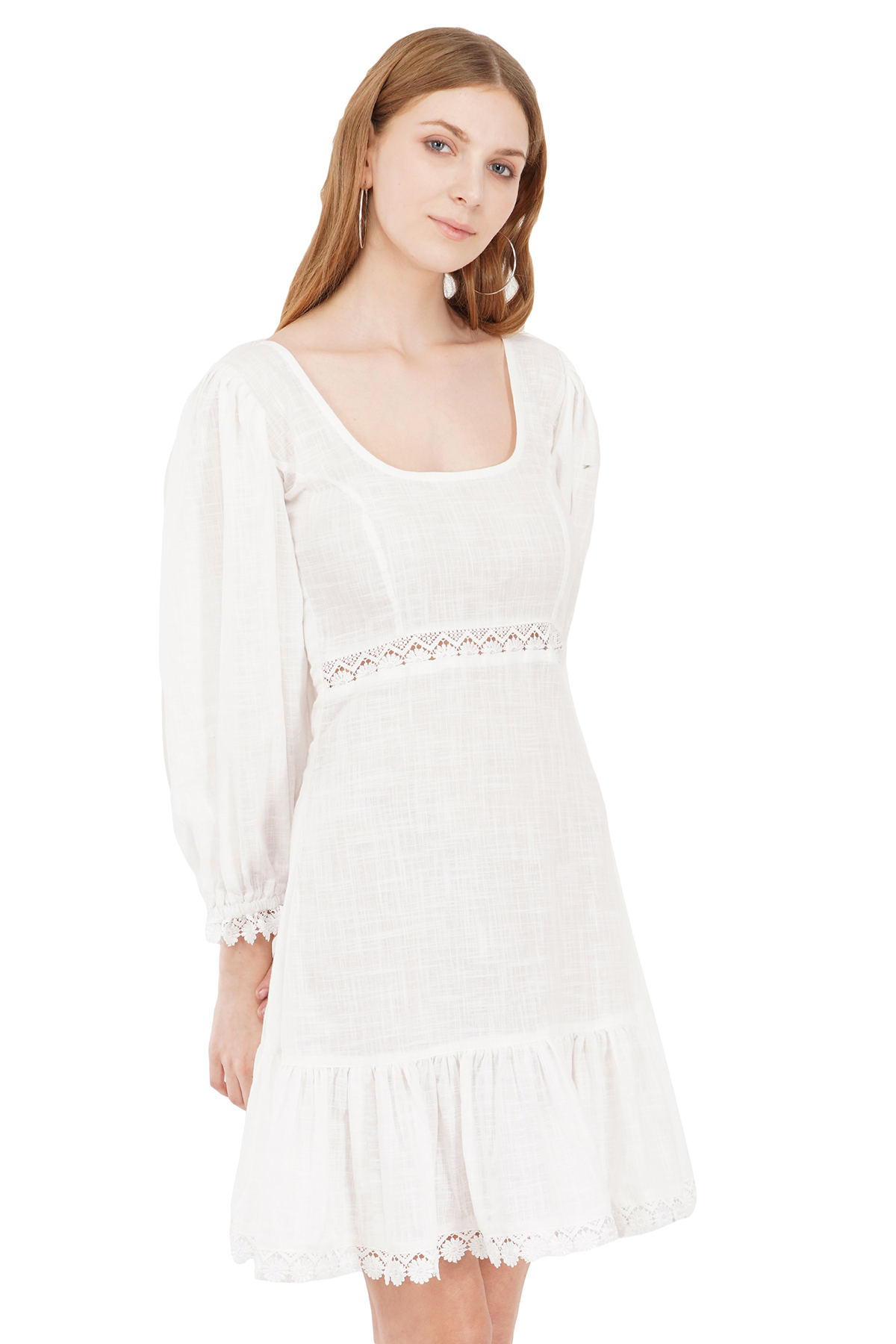 Constance white dress – flooms
